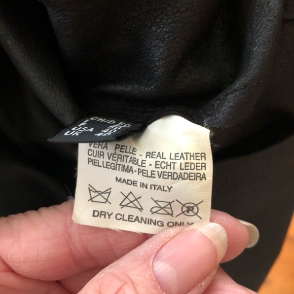 BRUNO MAGLI Black Leather Coat Jacket  Made in Italy   Size 40 - Picture 4 of 5